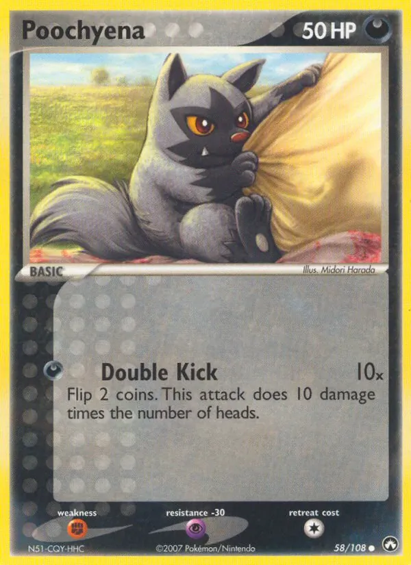 Poochyena #58 – Power Keepers card