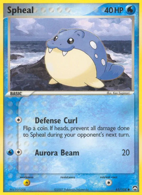 Spheal #65 – Power Keepers card