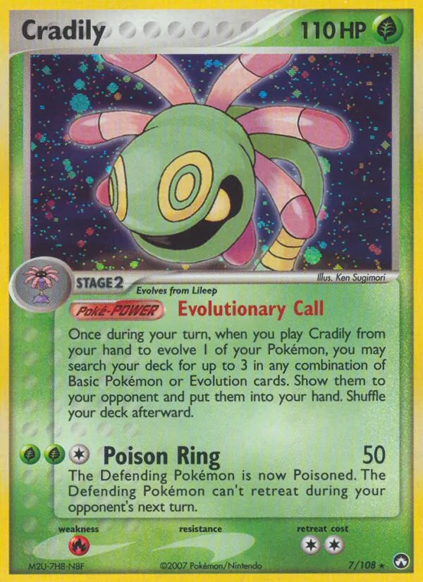 Cradily #7 – Power Keepers card