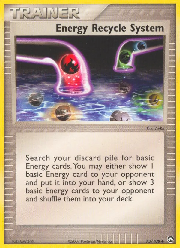 Energy Recycle System #73 – Power Keepers card