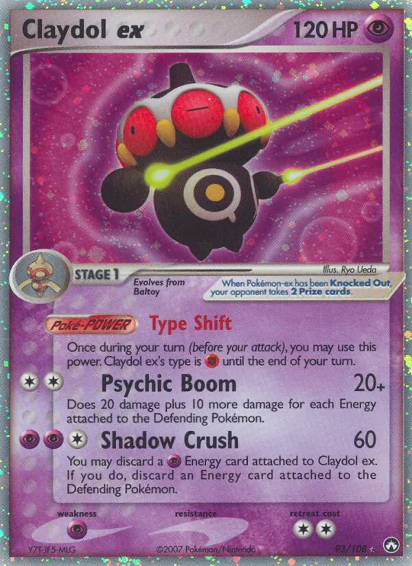 Claydol ex #93 – Power Keepers card