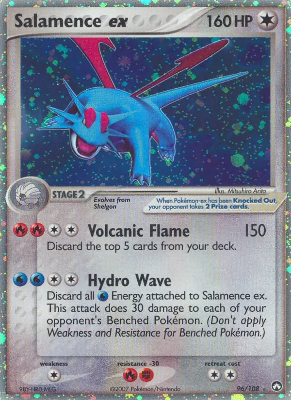 Salamence ex #96 – Power Keepers card