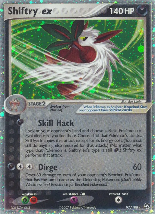 Shiftry ex #97 – Power Keepers card