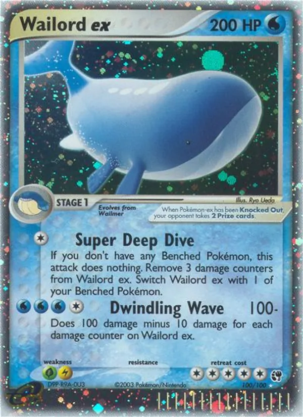 Wailord ex #100 – Sandstorm card