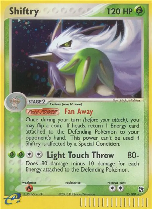 Shiftry #12 – Sandstorm card