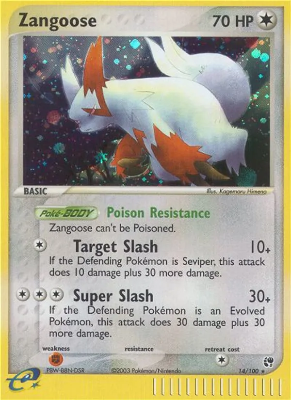 Zangoose #14 – Sandstorm card