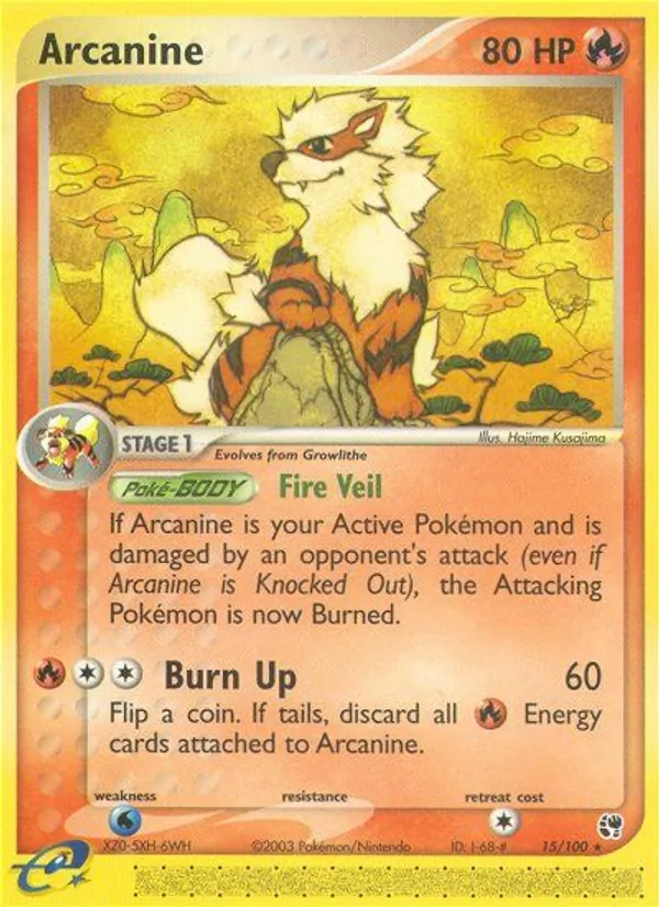 Arcanine #15 – Sandstorm card