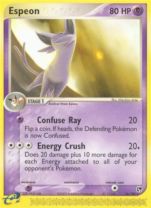 Espeon #16 – Sandstorm card