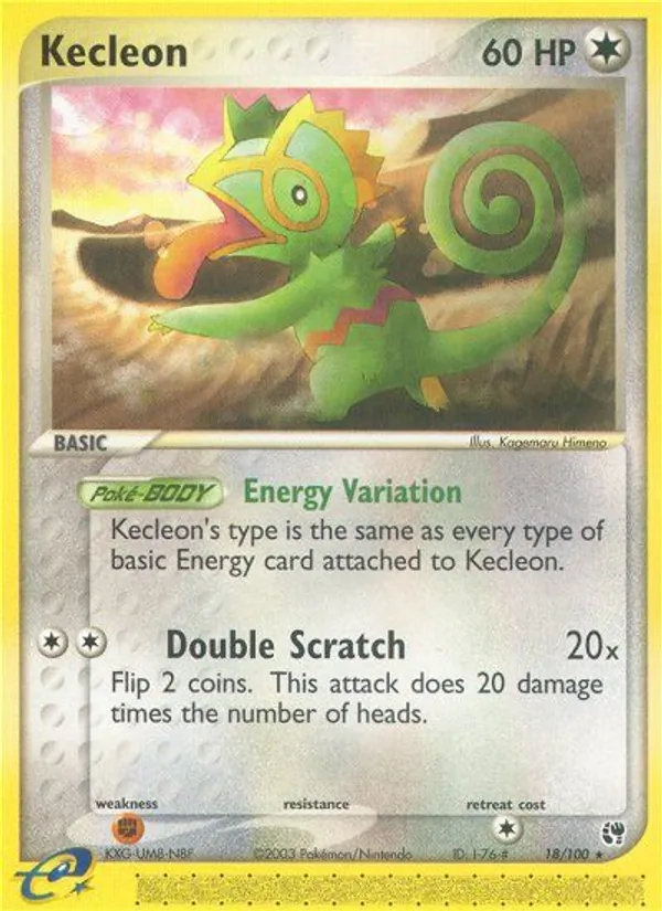 Kecleon #18 – Sandstorm card