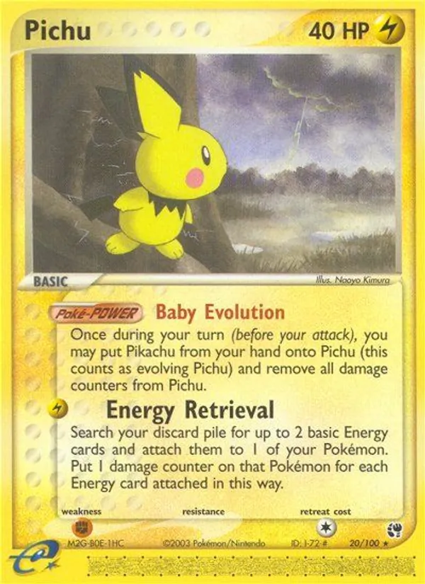 Pichu #20 – Sandstorm card