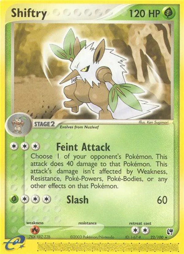 Shiftry #22 – Sandstorm card