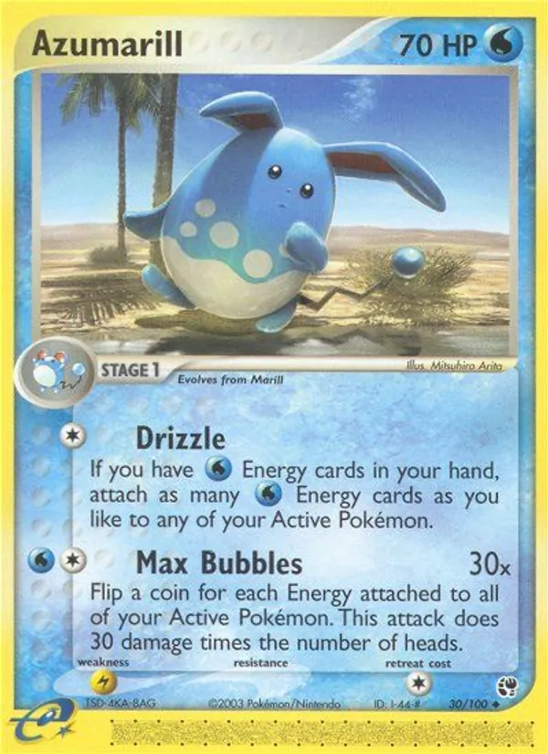 Azumarill #30 – Sandstorm card