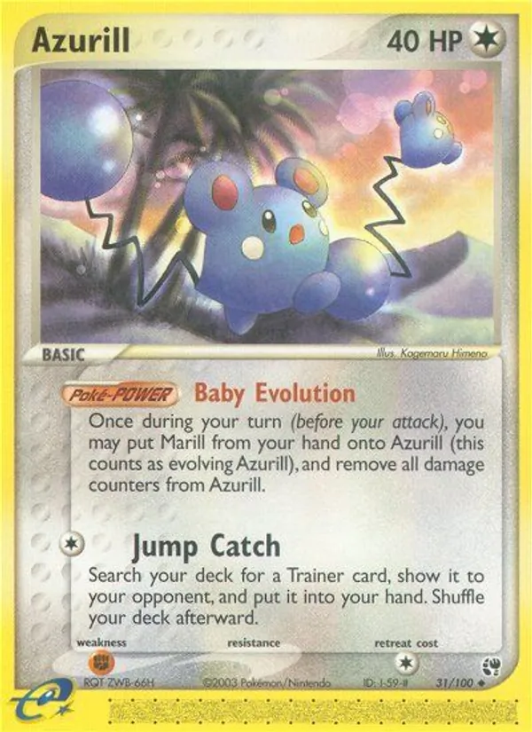 Azurill #31 – Sandstorm card