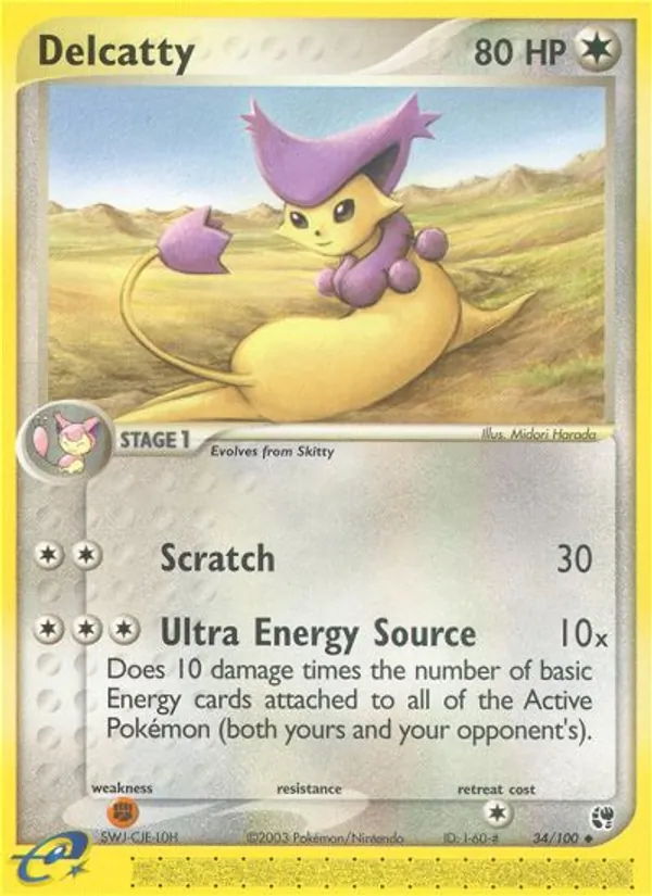 Delcatty #34 – Sandstorm card