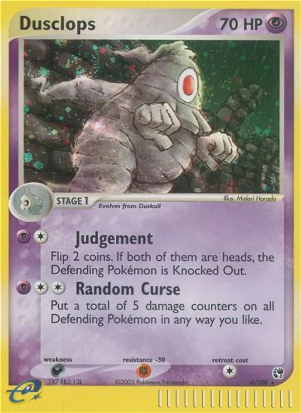 Dusclops #4 – Sandstorm card