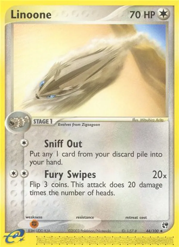 Linoone #44 – Sandstorm card