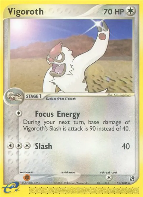 Vigoroth #52 – Sandstorm card