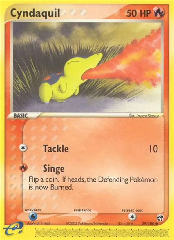 Cyndaquil #59 – Sandstorm card