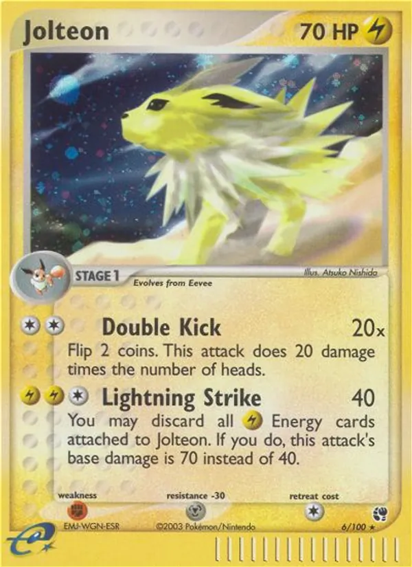 Jolteon #6 – Sandstorm card