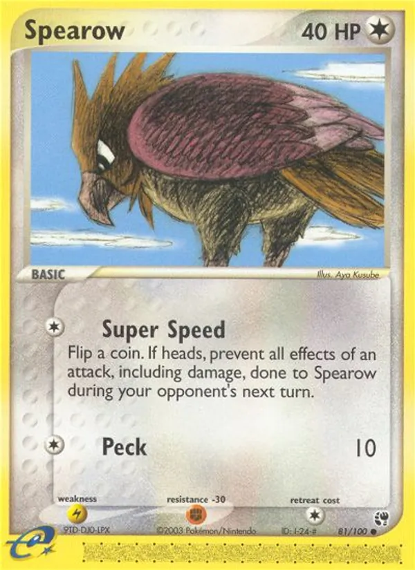 Spearow #81 – Sandstorm card