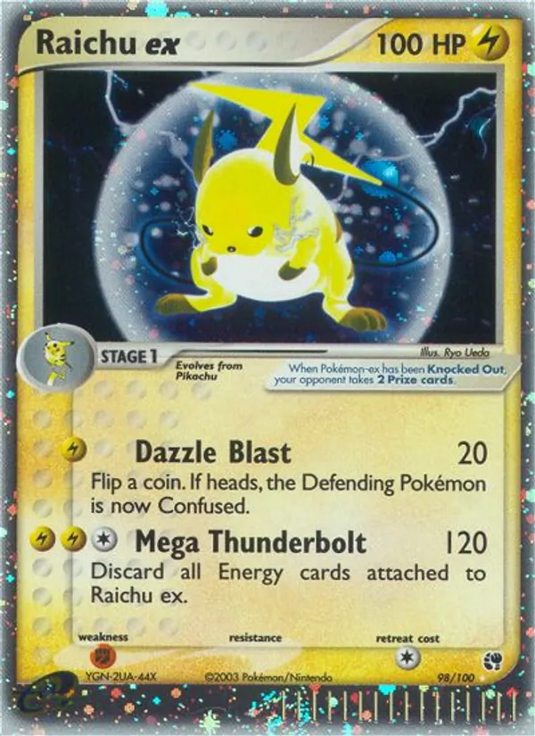 Raichu ex #98 – Sandstorm card