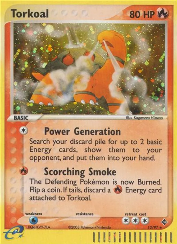 Torkoal #12 – Dragon card