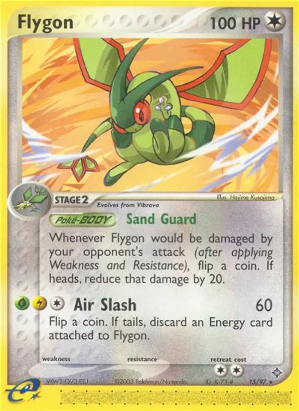 Flygon #15 – Dragon card