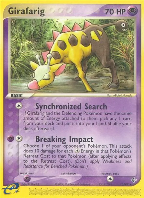 Girafarig #16 – Dragon card