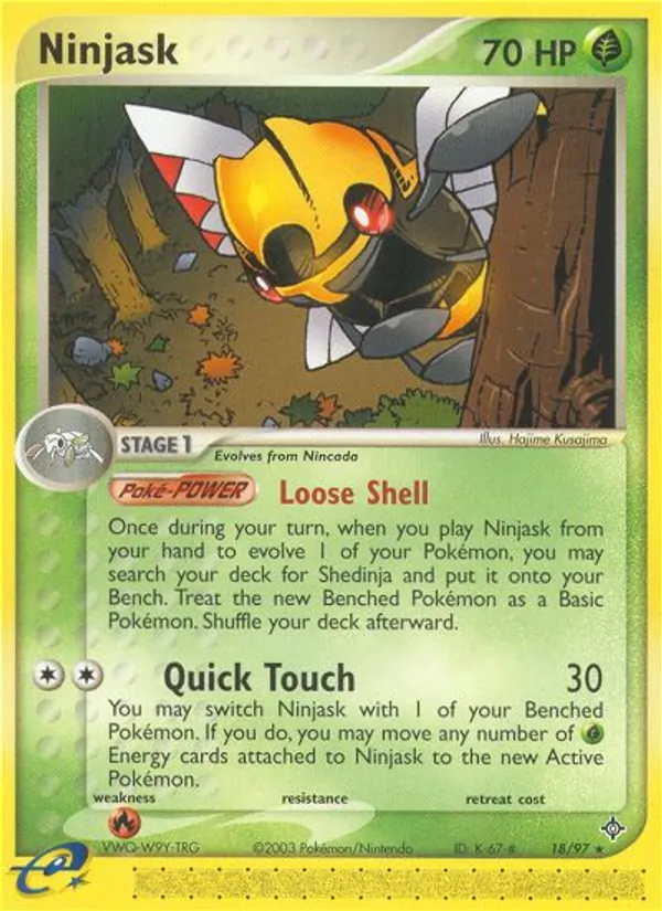 Ninjask #18 – Dragon card