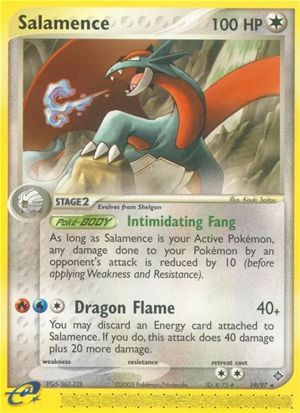 Salamence #19 – Dragon card