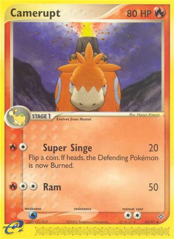 Camerupt #24 – Dragon card