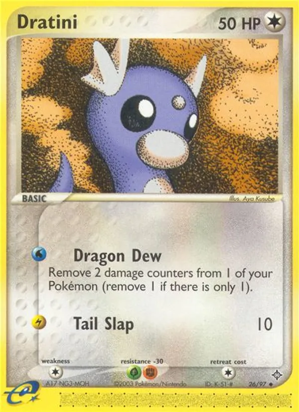 Dratini #26 – Dragon card