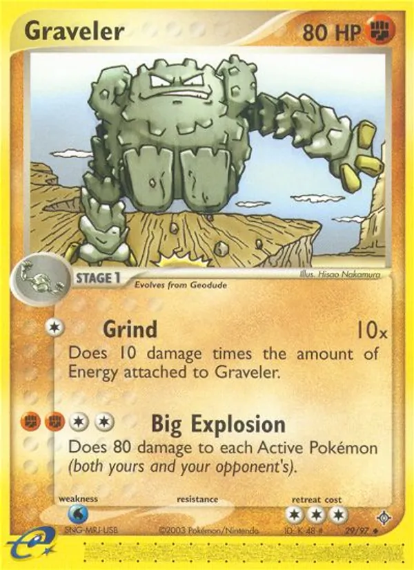 Graveler #29 – Dragon card