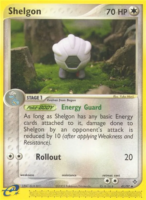 Shelgon #41 – Dragon card