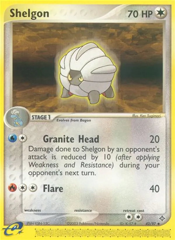 Shelgon #42 – Dragon card