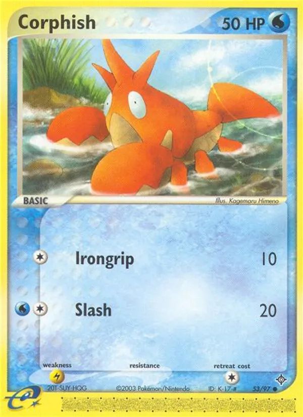 Corphish #53 – Dragon card