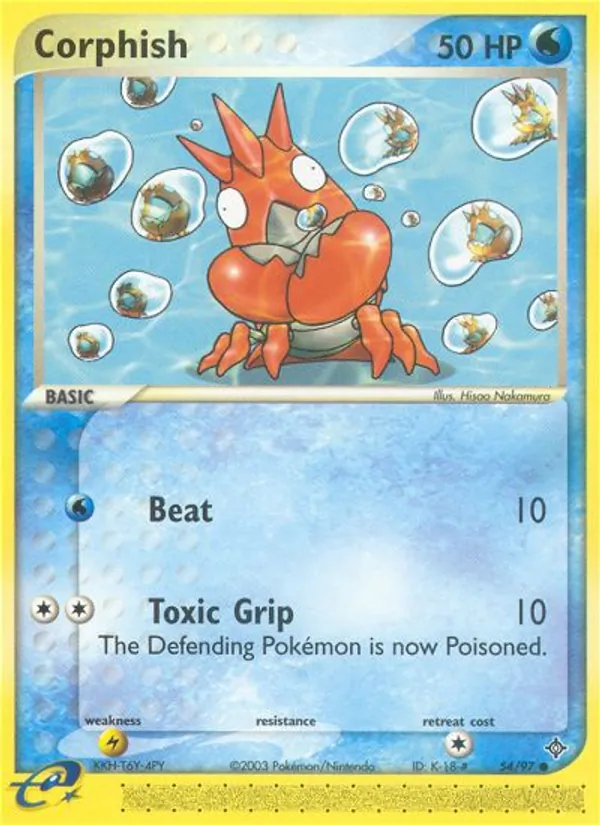 Corphish #54 – Dragon card