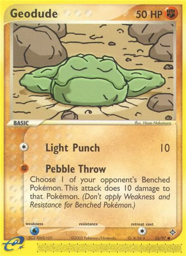 Geodude #55 – Dragon card