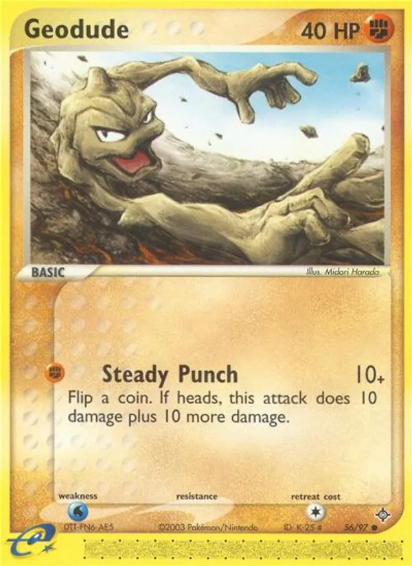 Geodude #56 – Dragon card