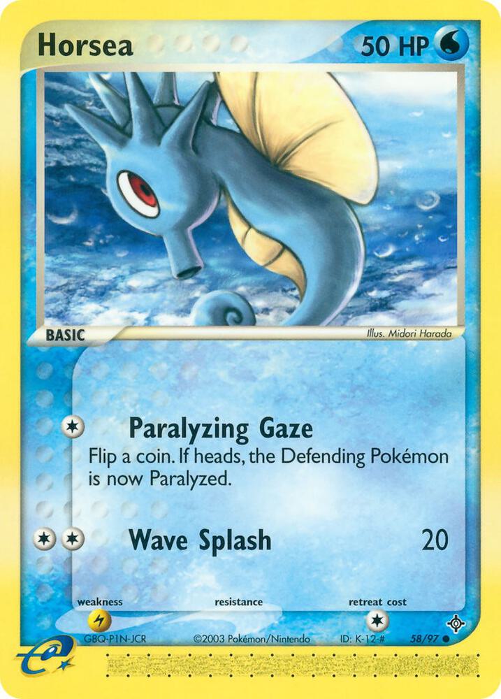 Horsea #58 – Dragon card