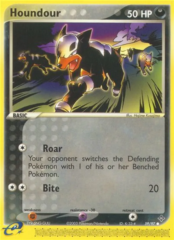 Houndour #59 – Dragon card
