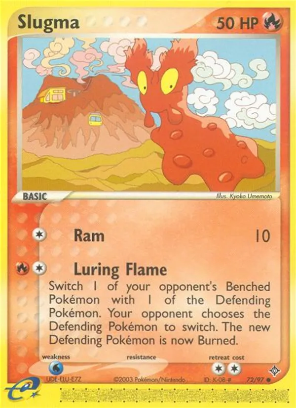 Slugma #72 – Dragon card