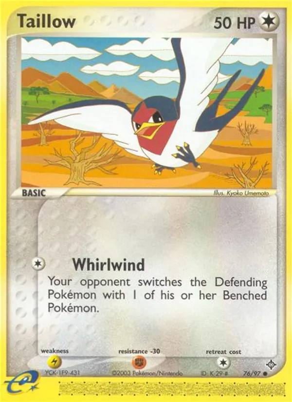 Taillow #76 – Dragon card