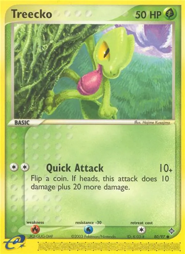 Treecko #80 – Dragon card