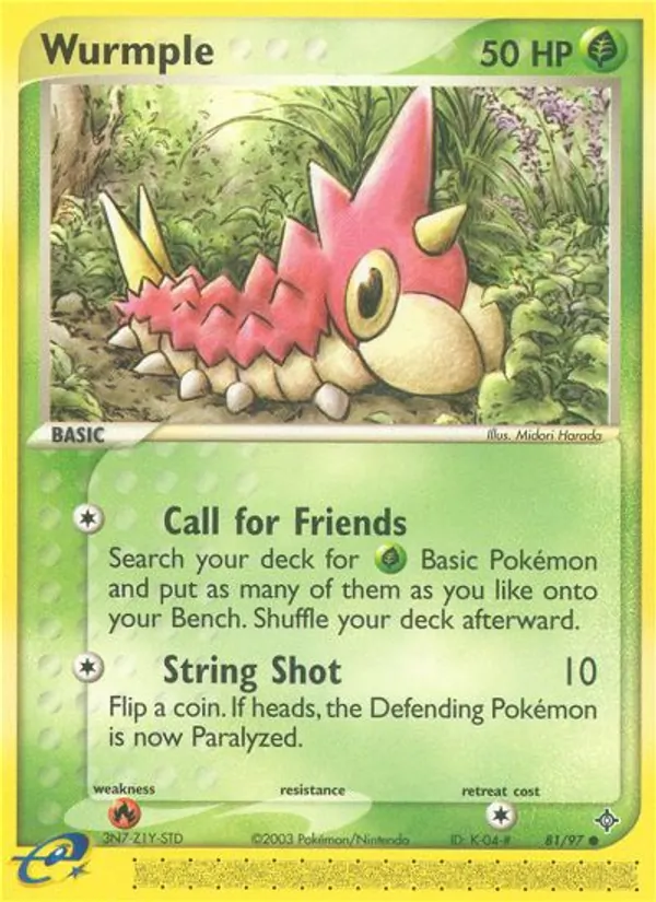 Wurmple #81 – Dragon card