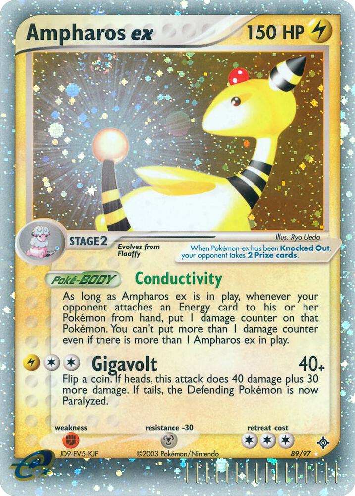 Ampharos ex #89 – Dragon card