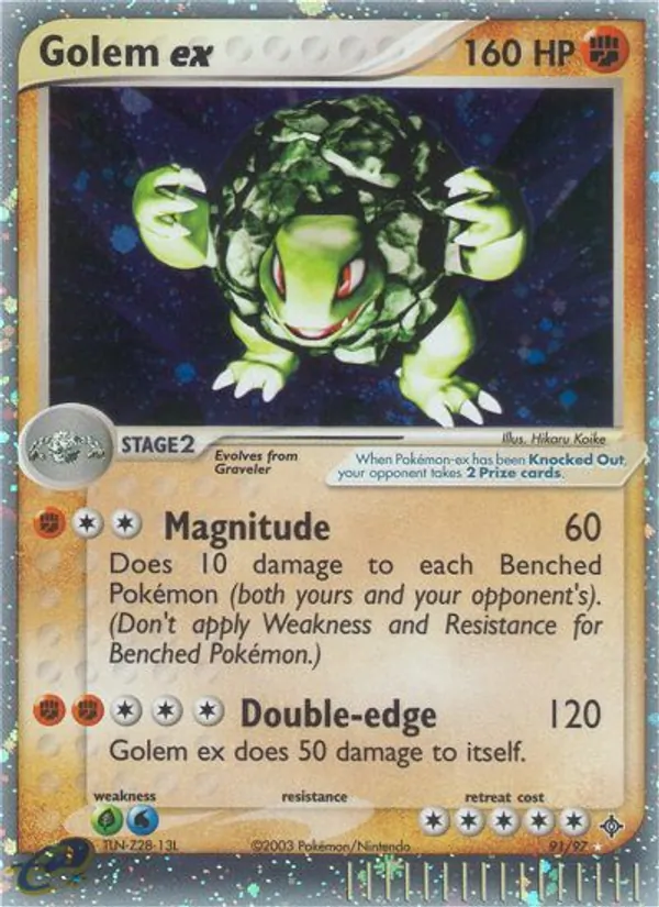 Golem ex #91 – Dragon card