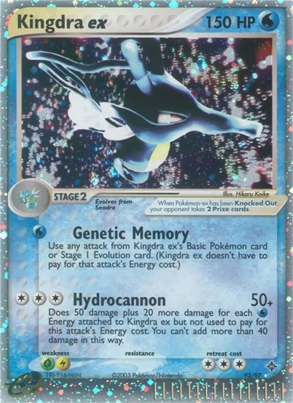 Kingdra ex #92 – Dragon card