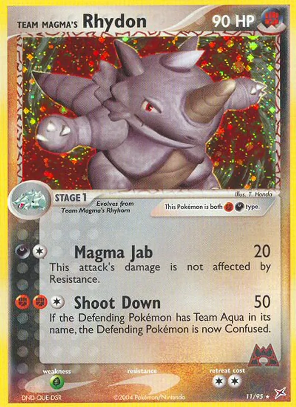 Team Magma's Rhydon #11 – Team Magma vs Team Aqua card