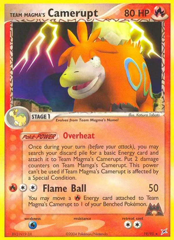 Team Magma's Camerupt #19 – Team Magma vs Team Aqua card